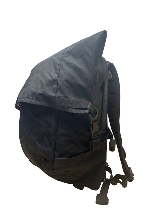 Attitude Unisex Black Nylon Padded Adjustable Straps RollTop Zip Around Backpack main image 12